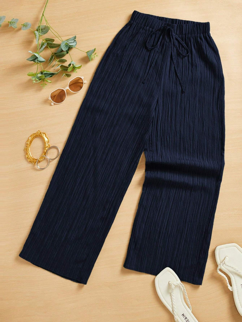 Calça Feminina Capri Pantalona Larga - Plus Size