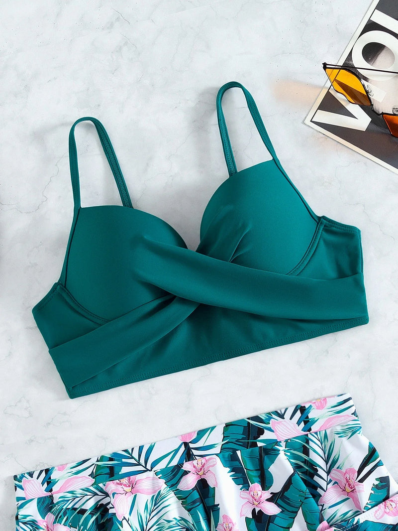Conjunto de Biquíni Feminino 3 Peças -  Danubia