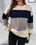 Moletom Feminino Colorido Com Gola Redonda. Plus Size - Liliani