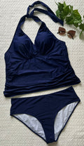 Tankini Feminino com amarração no pescoço. Plus Size - Alana