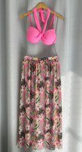 Conjunto de Biquini Feminino com Efeito Push Up, com Saia de Praia - Emanuely
