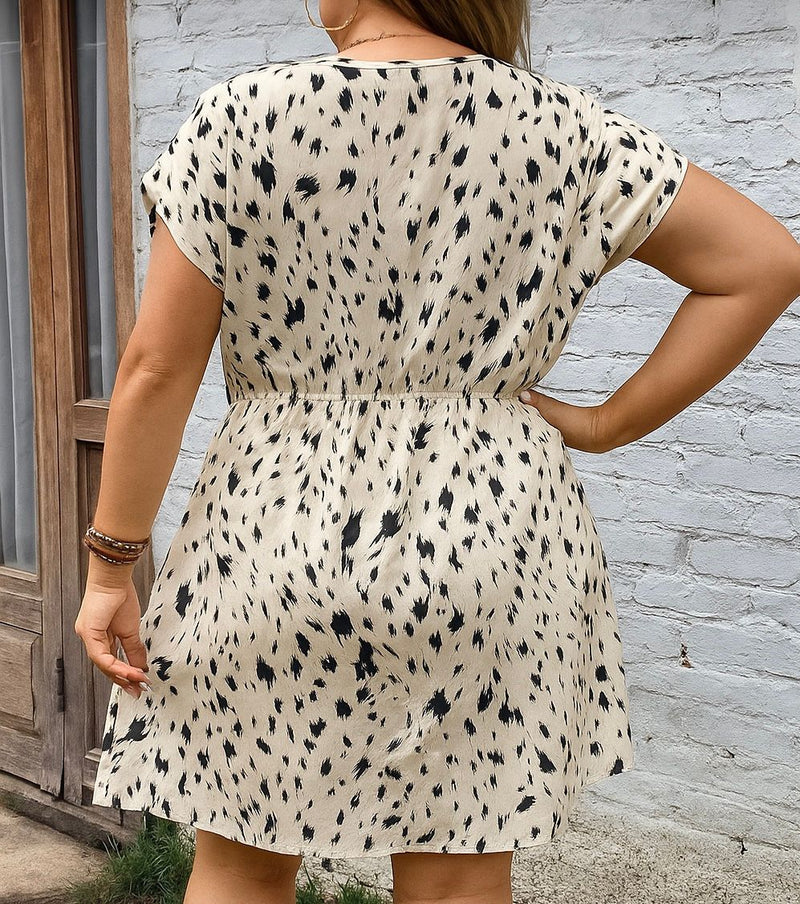 Vestido Feminino Manga De Asa De Morcego - Lara. Plus Size