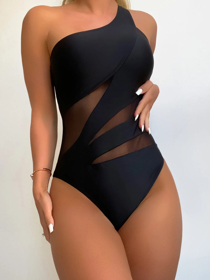 Maiô Feminino detalhe Transparente - Antonelli