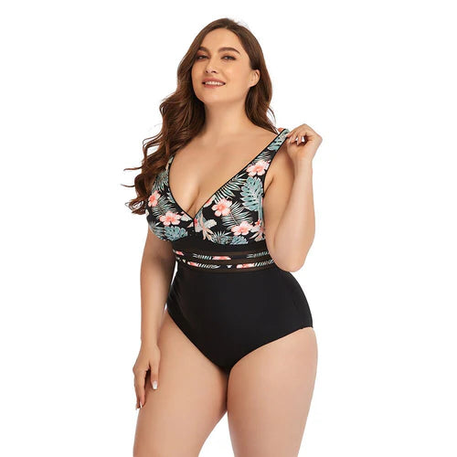 Maiô Feminino Floral - Tiziana. Plus Size