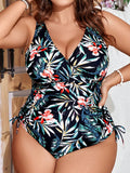 Maiô Feminino com estampa floral. Plus Size - Leilyane