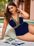 Maiô Feminino Com Detalhe Dourado - Lara. Plus Size