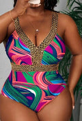 Maiô Feminino Multicolor Plus Size