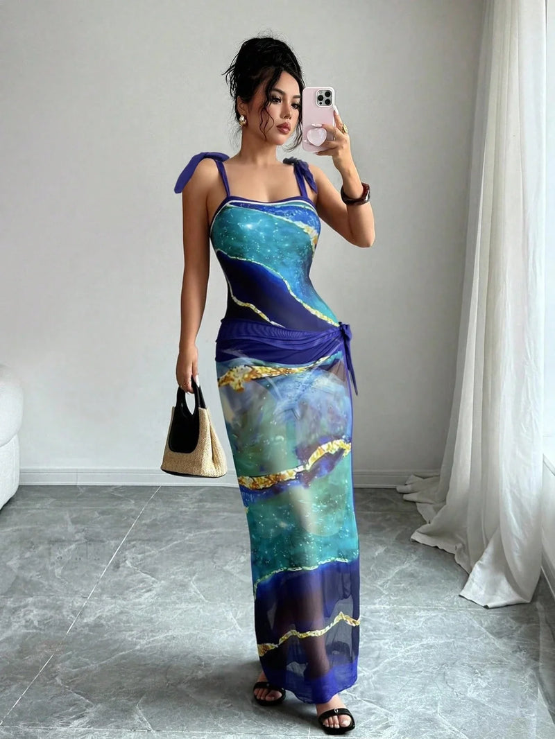 Maiô Feminino com Saída de Praia - Margo. Plus Size