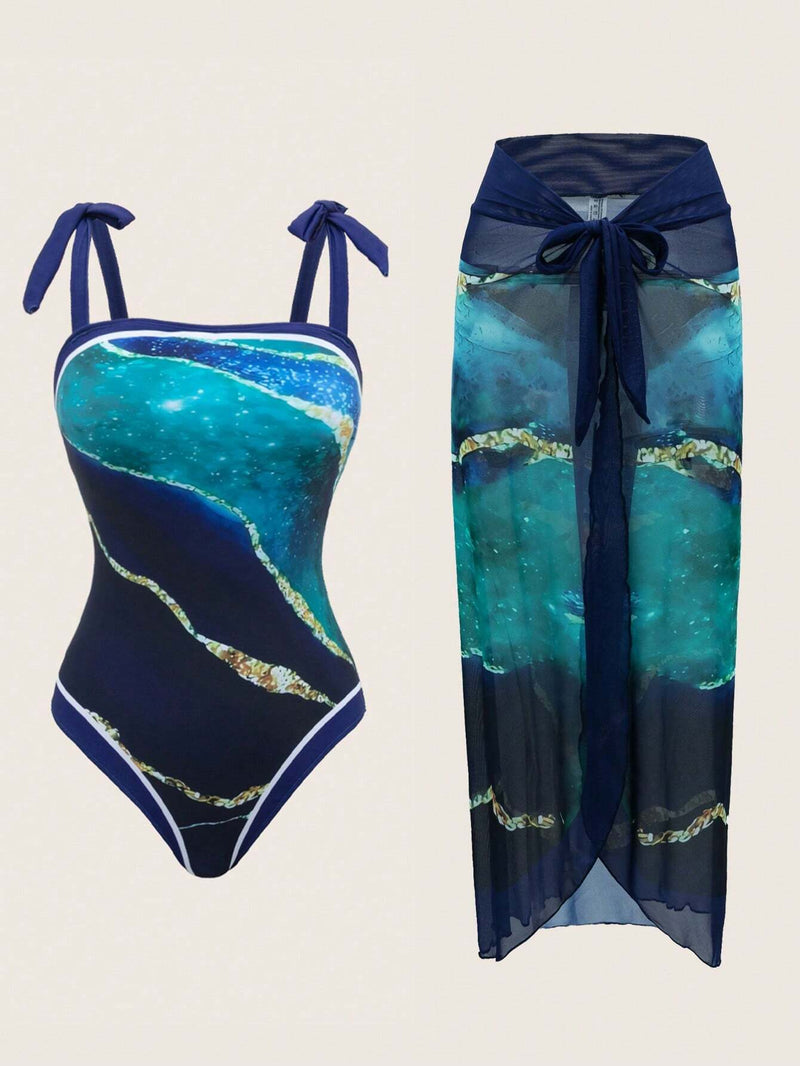 Maiô Feminino com Saída de Praia - Margo. Plus Size