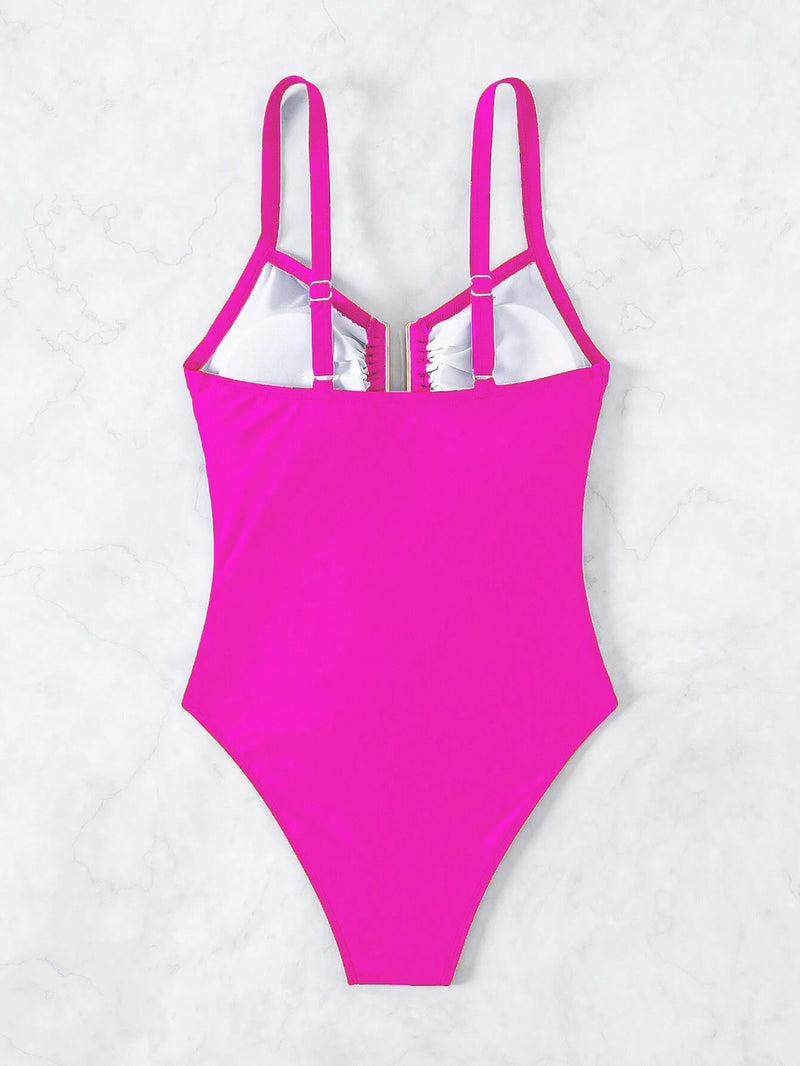 Maiô feminino  Decoração Metálica - Lyla