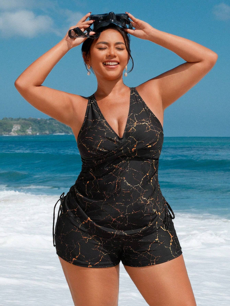 Tankini Feminino Decote em V - Tayla. Plus Size