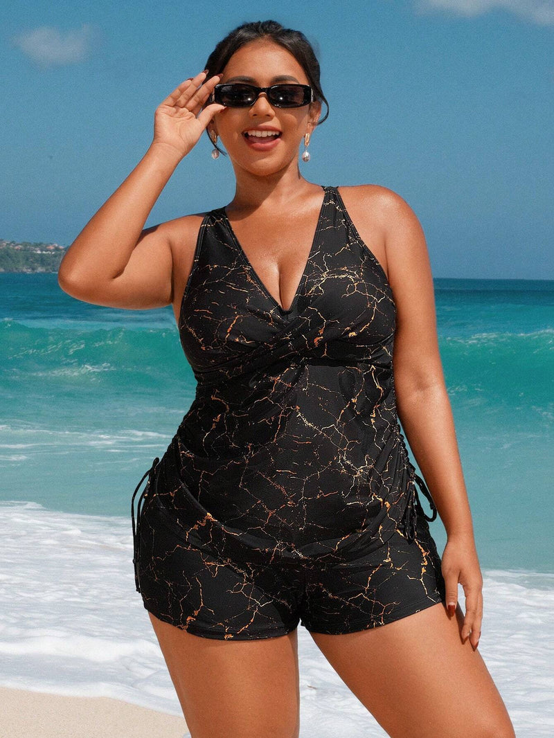 Tankini Feminino Decote em V - Tayla. Plus Size