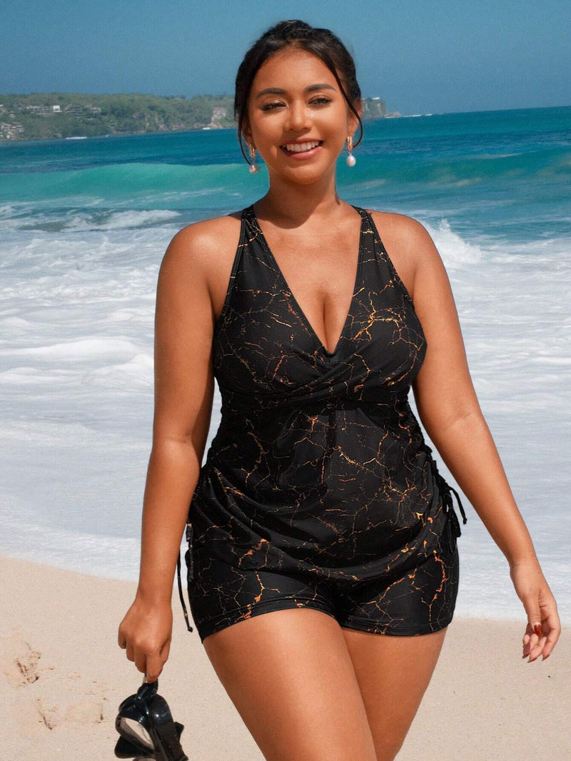 Tankini Feminino Decote em V - Tayla. Plus Size
