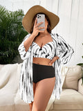 Biquíni + Quimono Feminino - Nicolle. Plus Size