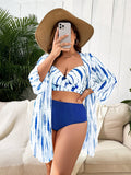 Biquíni + Quimono Feminino - Nicolle. Plus Size